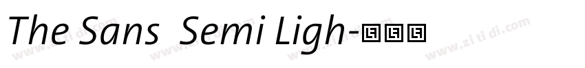 The Sans  Semi Ligh字体转换